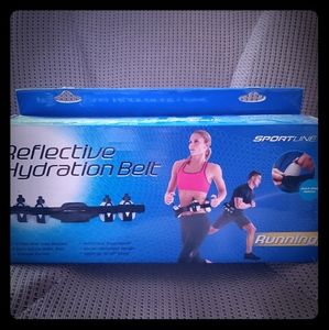 Reflective Hydration Running Belt & Bottles